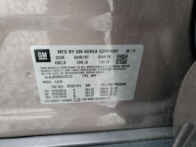 KL4CJBSB9EB785225 - 2014 BUICK ENCORE CONVENIENCE 棕色 照片 14