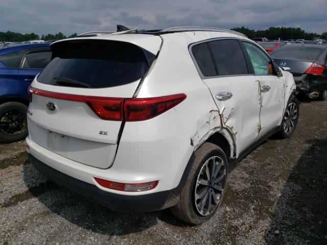 KNDPNCAC5H7082367 - 2017 KIA SPORTAGE EX WHITE photo 4