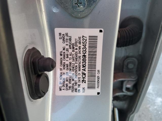 2HGFA16389H334527 - 2009 HONDA CIVIC VP SILVER photo 13