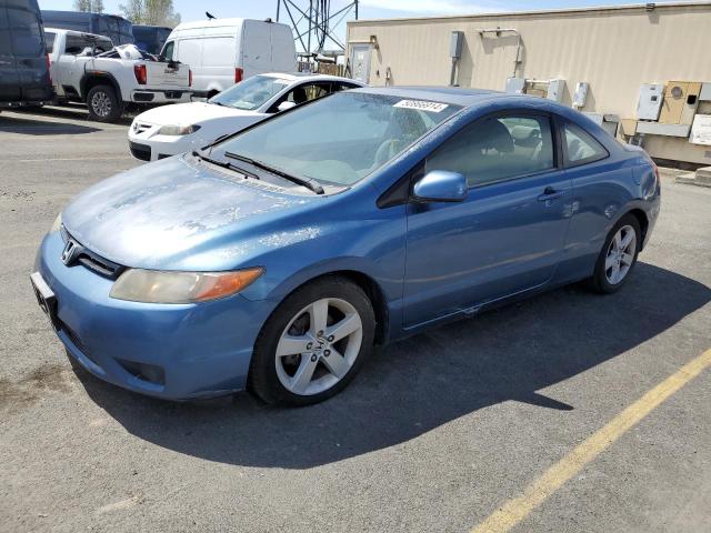 2HGFG12876H562594 - 2006 HONDA CIVIC EX BLUE photo 1