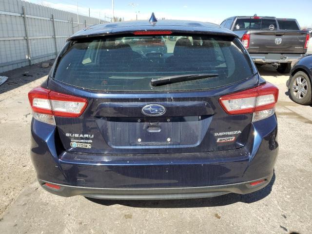 4S3GTAJ67K3706365 - 2019 SUBARU IMPREZA SPORT BLUE photo 6