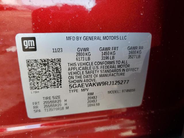 5GAEVAKW9RJ125277 - 2024 BUICK ENCLAVE ESSENCE 红色 照片 13