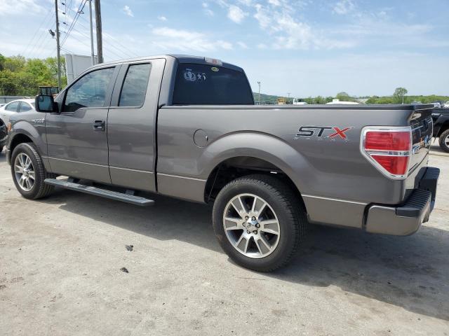 1FTEX1CM8EKE29324 - 2014 FORD F150 SUPER CAB GRAY photo 2