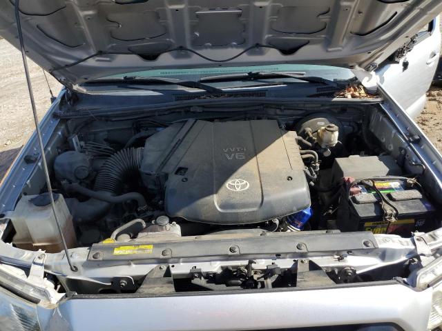 5TFJU4GNXDX028967 - 2013 TOYOTA TACOMA DOUBLE CAB PRERUNNER SILVER photo 11