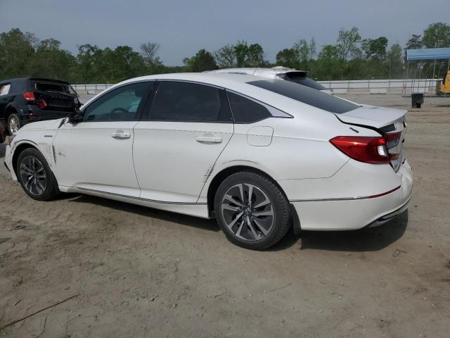 1HGCV3F58JA015572 - 2018 HONDA ACCORD HYBRID EXL WHITE photo 2