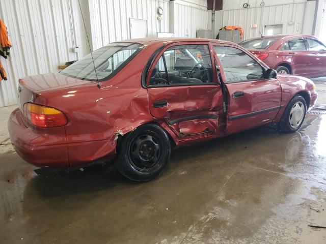1Y1SK52872Z414583 - 2002 CHEVROLET GEO PRIZM BASE RED photo 3