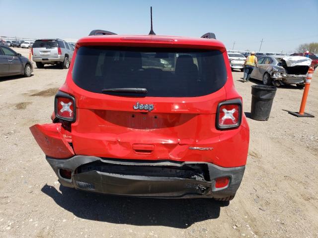 ZACNJDA17NPN78001 - 2022 JEEP RENEGADE SPORT RED photo 6