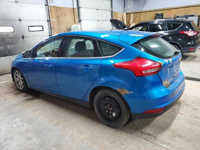 1FADP3N23FL367920 - 2015 FORD FOCUS TITANIUM BLUE photo 2