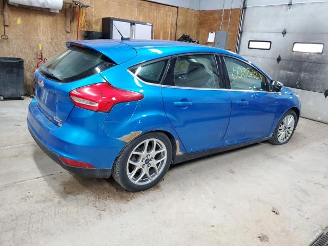 1FADP3N23FL367920 - 2015 FORD FOCUS TITANIUM BLUE photo 3