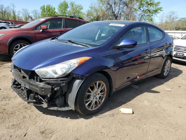 5NPDH4AE1DH154902 - 2013 HYUNDAI ELANTRA GLS BLUE photo 1