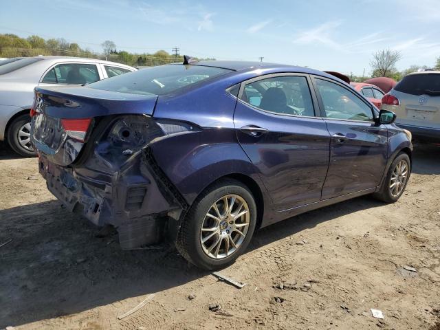 5NPDH4AE1DH154902 - 2013 HYUNDAI ELANTRA GLS BLUE photo 3