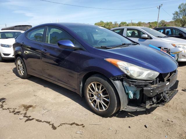 5NPDH4AE1DH154902 - 2013 HYUNDAI ELANTRA GLS BLUE photo 4