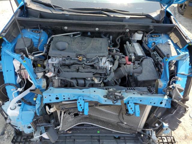 2T3W1RFV5KC023675 - 2019 TOYOTA RAV4 XLE BLUE photo 12