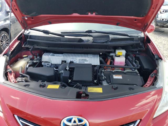 JTDZN3EU6D3288245 - 2013 TOYOTA PRIUS V MAROON photo 11