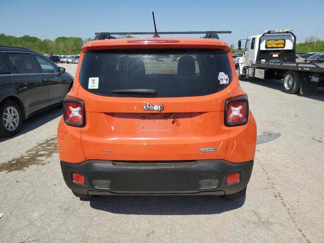 ZACCJBBB7HPF50483 - 2017 JEEP RENEGADE LATITUDE ORANGE photo 6