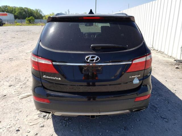 KM8SR4HF6DU002635 - 2013 HYUNDAI SANTA FE LIMITED BLACK photo 6