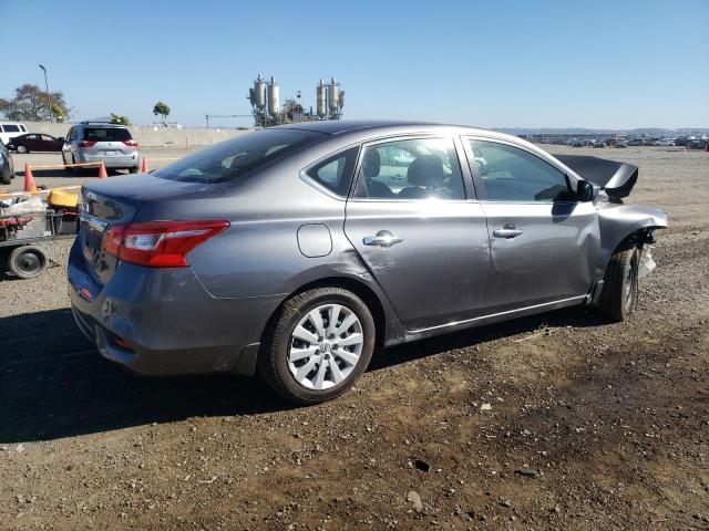 3N1AB7AP1KY403063 - 2019 NISSAN SENTRA S GRAY photo 3