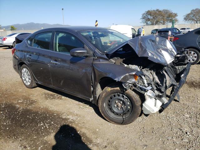 3N1AB7AP1KY403063 - 2019 NISSAN SENTRA S GRAY photo 4