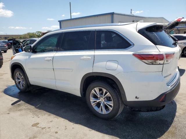 5TDKKRFH6FS105927 - 2015 TOYOTA HIGHLANDER XLE WHITE photo 2
