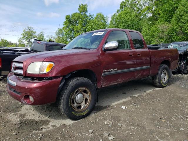 5TBRN34144S443227 - 2004 TOYOTA TUNDRA ACCESS CAB SR5 BURGUNDY photo 1