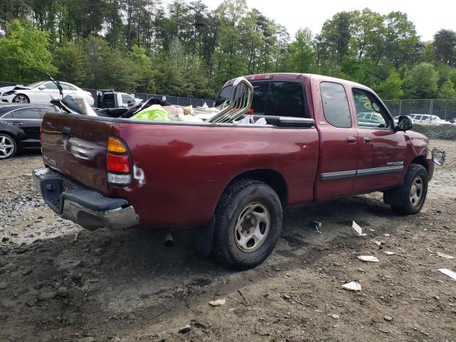 5TBRN34144S443227 - 2004 TOYOTA TUNDRA ACCESS CAB SR5 BURGUNDY photo 3