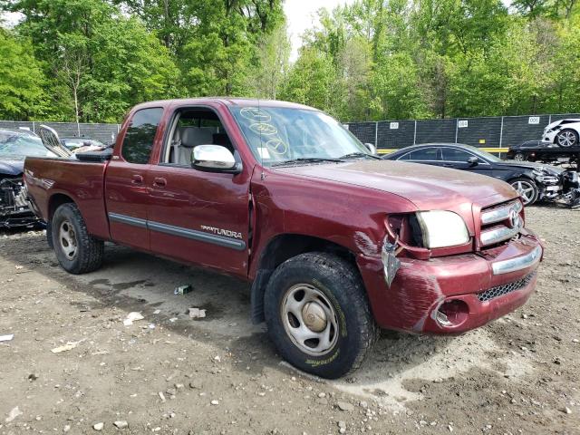 5TBRN34144S443227 - 2004 TOYOTA TUNDRA ACCESS CAB SR5 BURGUNDY photo 4