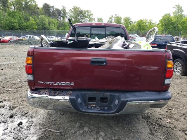 5TBRN34144S443227 - 2004 TOYOTA TUNDRA ACCESS CAB SR5 BURGUNDY photo 6