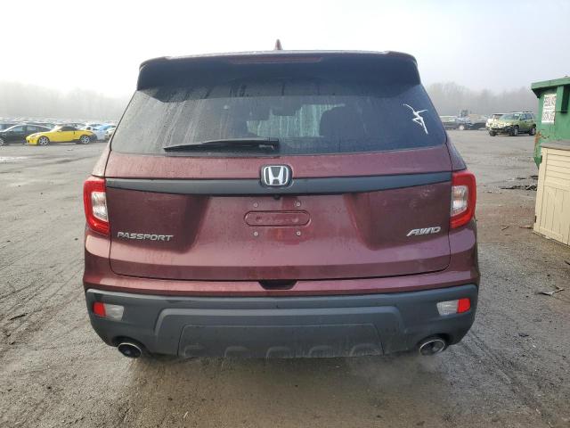 5FNYF8H53MB038314 - 2021 HONDA PASSPORT EXL Bordo foto 6