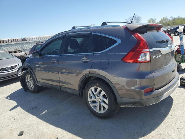 2HKRM4H79FH695210 - 2015 HONDA CR-V EXL BROWN photo 2