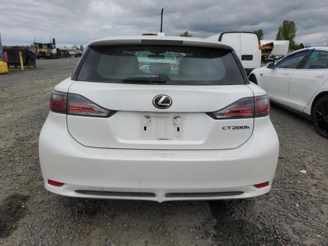 JTHKD5BH2B2016736 - 2011 LEXUS CT 200 WHITE photo 6