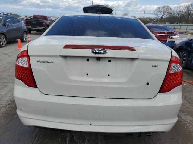 3FAHP0HA0CR408925 - 2012 FORD FUSION SE WHITE photo 6