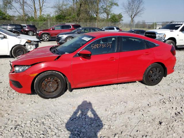 2HGFC2F53GH558058 - 2016 HONDA CIVIC LX RED photo 1