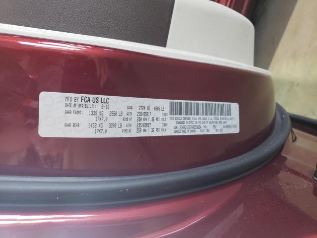 2C4RC1EG7HR559654 - 2017 CHRYSLER PACIFICA TOURING L PLUS BURGUNDY photo 13