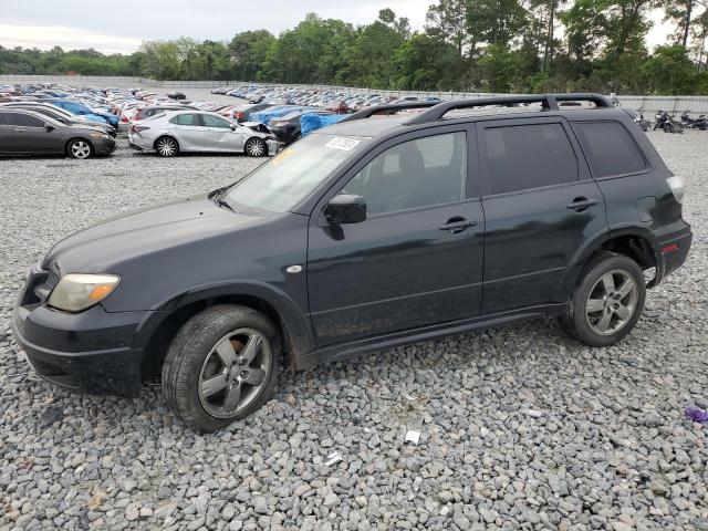 JA4LX41F16U003262 - 2006 MITSUBISHI OUTLANDER SE BLACK photo 1