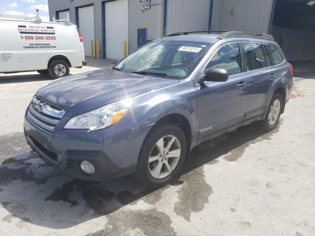 4S4BRCAC4E3318231 - 2014 SUBARU OUTBACK 2.5I BLUE photo 1