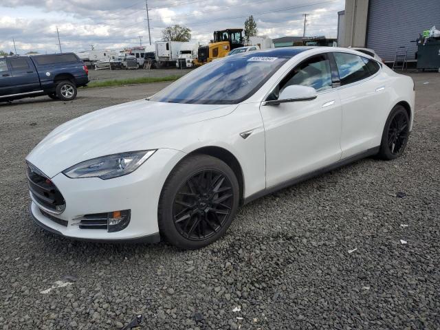 5YJSA1S16EFP33115 - 2014 TESLA MODEL S WHITE photo 1