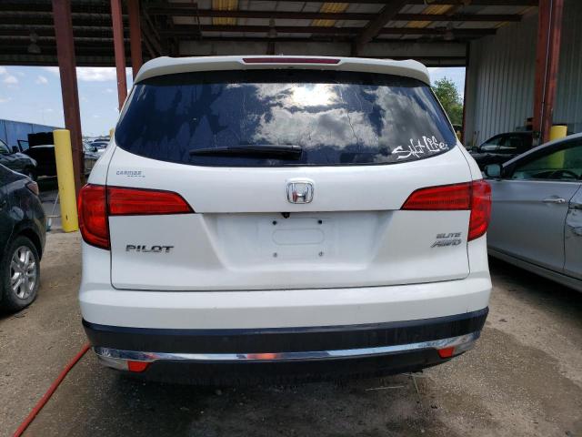 5FNYF6H02JB007494 - 2018 HONDA PILOT ELITE WHITE photo 6