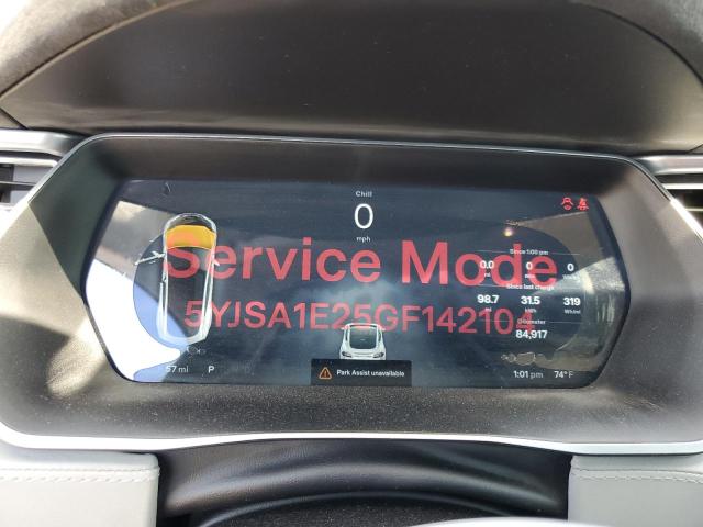 5YJSA1E25GF142104 - 2016 TESLA MODEL S SILVER photo 9