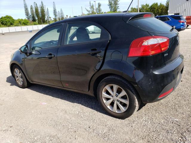 KNADN5A33C6080028 - 2012 KIA RIO EX BLACK photo 2