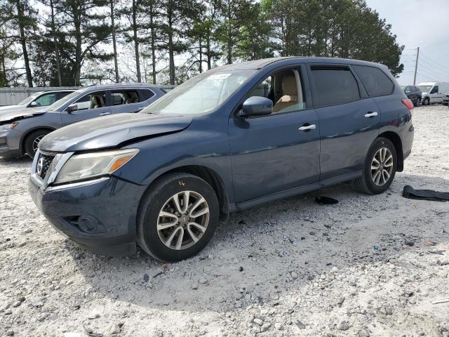 5N1AR2MN9EC714061 - 2014 NISSAN PATHFINDER S BLUE photo 1