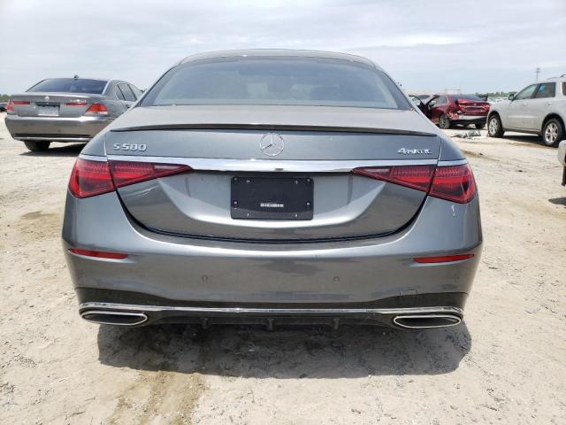 W1K6G7GB5NA071336 - 2022 MERCEDES-BENZ S 580 4MATIC GRAY photo 6