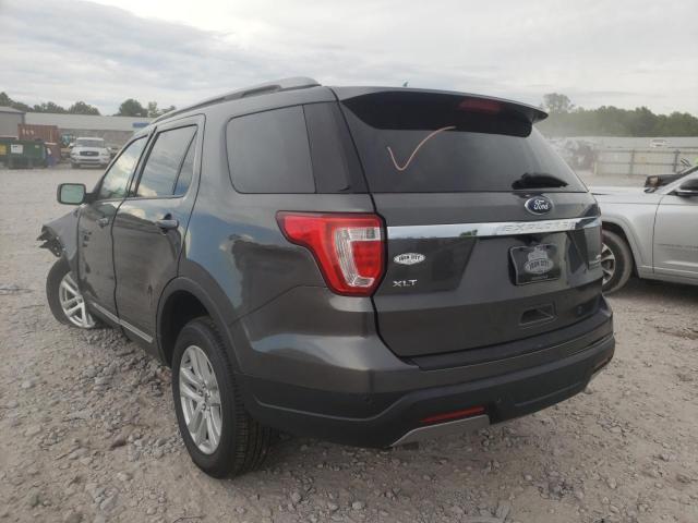 1FM5K8D8XKGB25334 - 2019 FORD EXPLORER XLT CHARCOAL photo 3