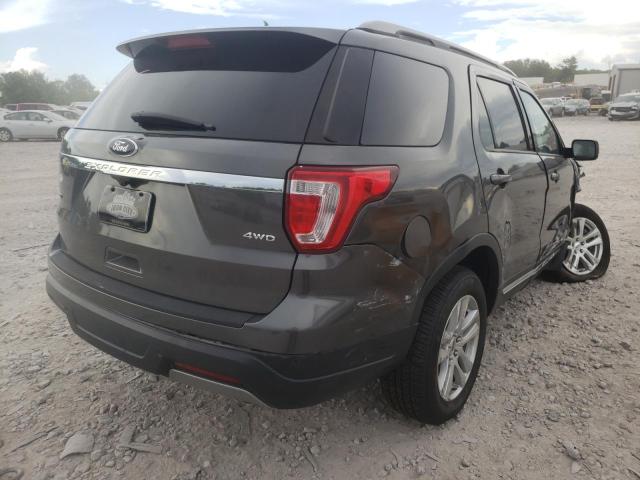 1FM5K8D8XKGB25334 - 2019 FORD EXPLORER XLT CHARCOAL photo 4