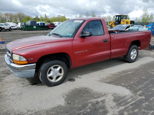 1B7FL26X9VS237437 - 1997 DODGE DAKOTA RED photo 1