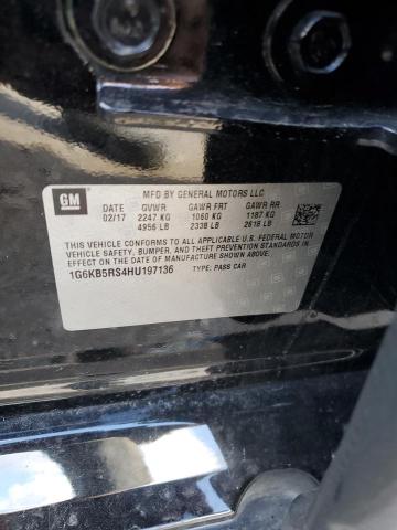 1G6KB5RS4HU197136 - 2017 CADILLAC CT6 BLACK photo 12