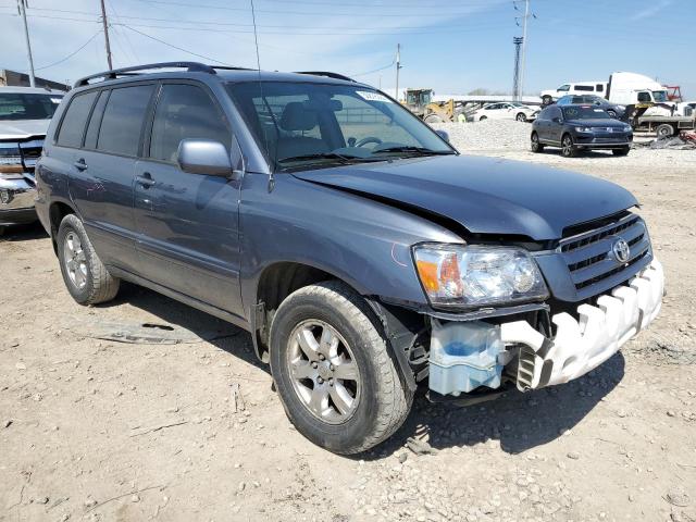 JTEDD21A360150035 - 2006 TOYOTA HIGHLANDER BLUE photo 4