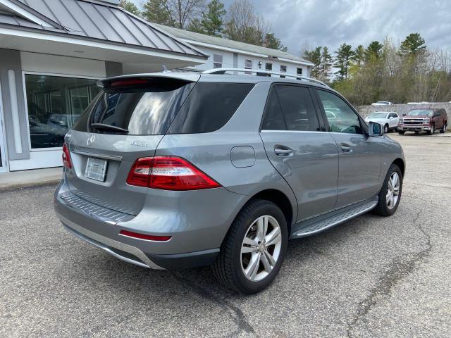 4JGDA5HB7CA012092 - 2012 MERCEDES-BENZ ML 350 4MATIC GRAY photo 4