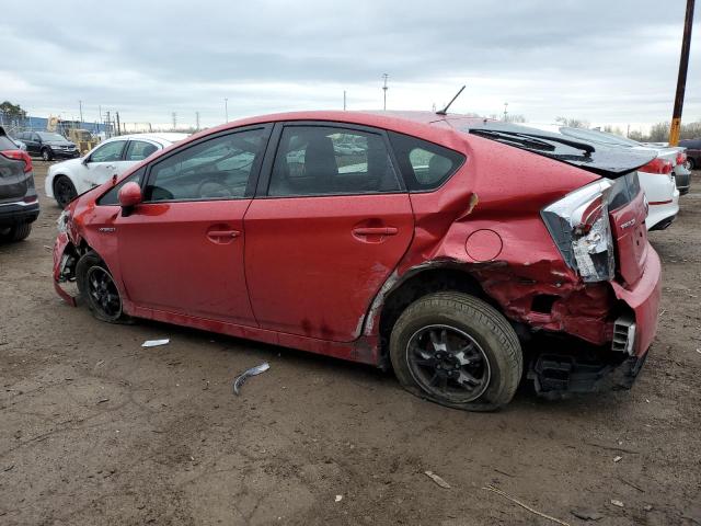 JTDKN3DU0D0350002 - 2013 TOYOTA PRIUS RED photo 2