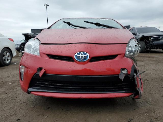 JTDKN3DU0D0350002 - 2013 TOYOTA PRIUS RED photo 5