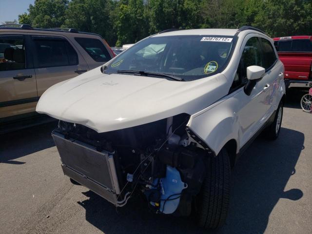 MAJ6P1UL8JC207323 - 2018 FORD ECOSPORT SE WHITE photo 2